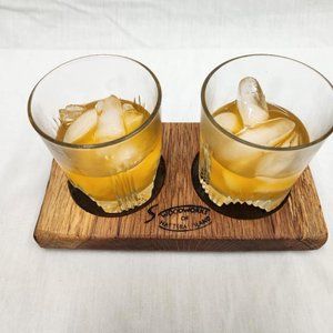 Red Oak Beverage Board (Glass holder)